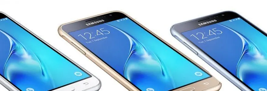 écran d'un Samsung Galaxy J3